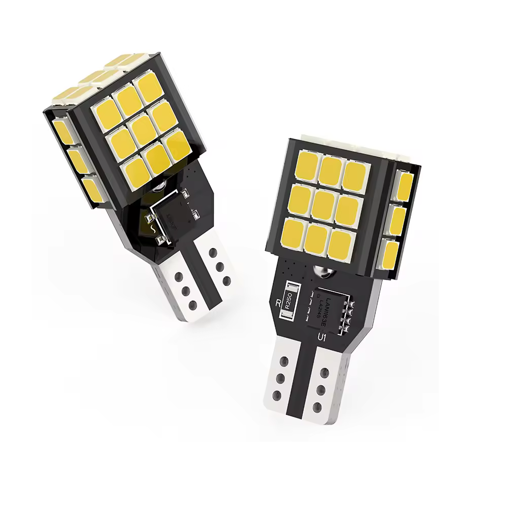 Set 2 x bec LED T15 W16W 1100 lm, Canbus - fara eroare