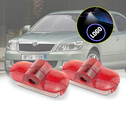 Lumini usi compatibil Skoda Octavia cu logo